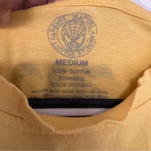 Marvel‎ Hulk Y2K Vintage Ed Hardy Style T-shirt Medium Yellow Americana Tattoo - Picture 2 of 6